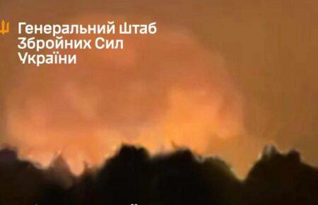 Сили оборони вдарили по складу боєприпасів ворога на Брянщині
