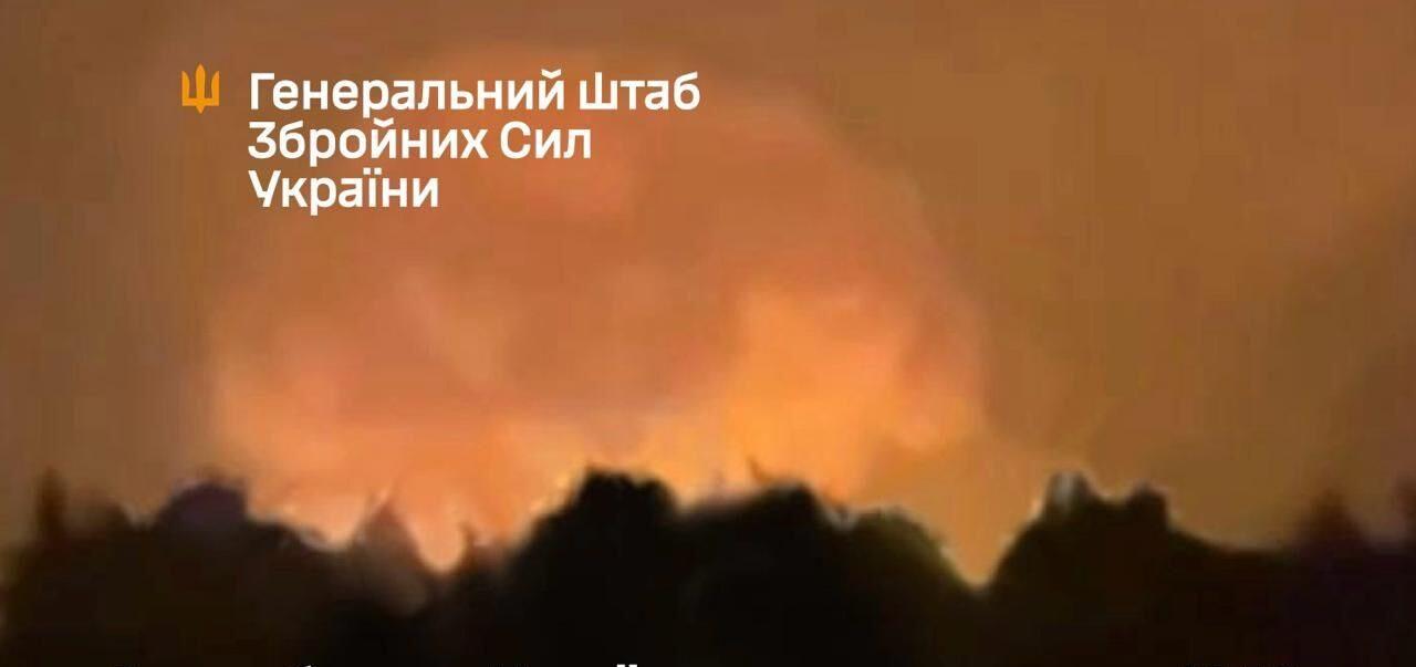 Сили оборони вдарили по складу боєприпасів ворога на Брянщині