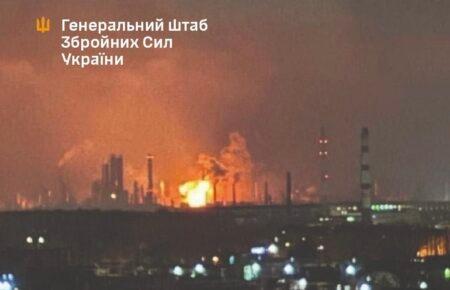 Українські бійці повторно уразили Рязанський нафтопереробний завод у РФ
