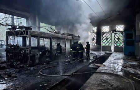 Росія атакувала тролейбусне депо у Харкові