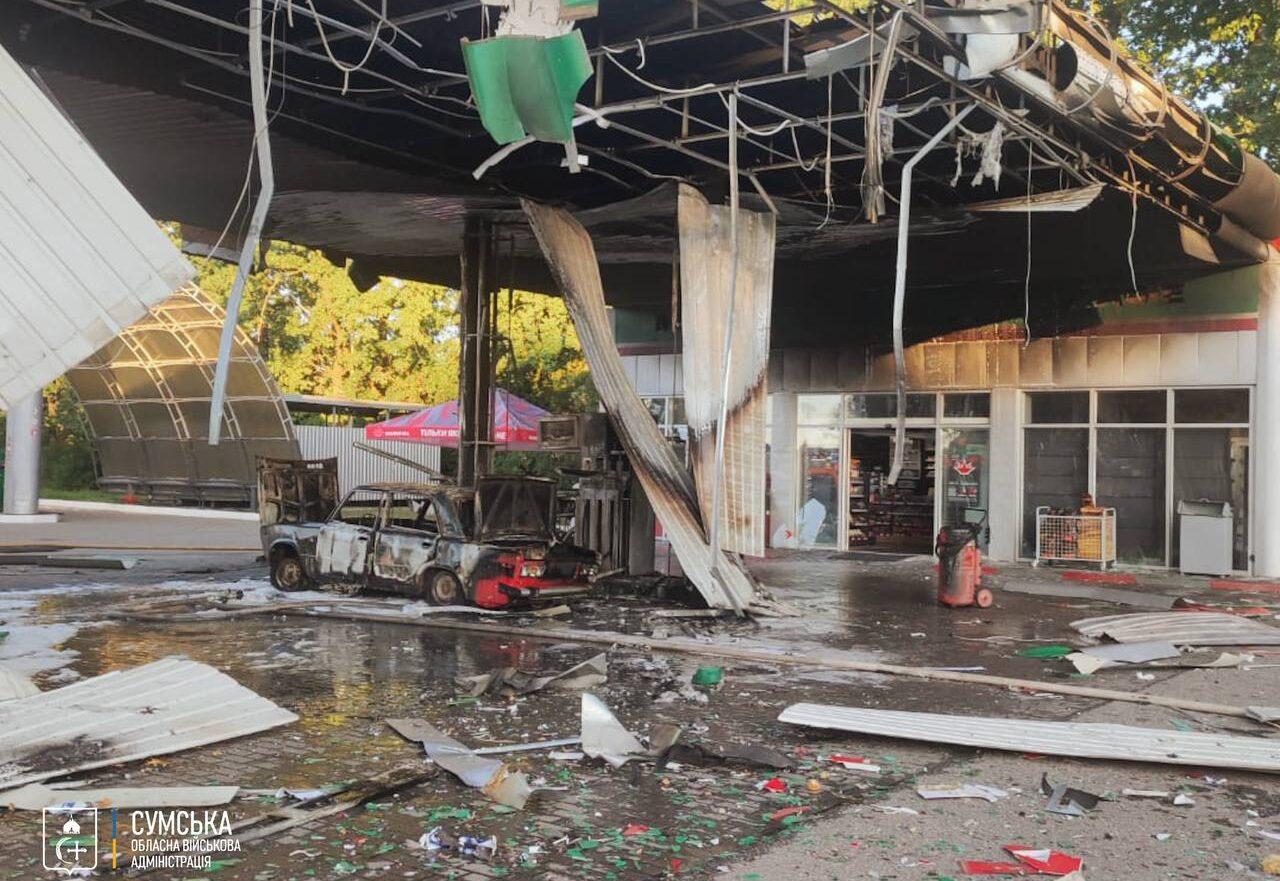Росіяни атакували АЗС на Сумщині: є постраждалий