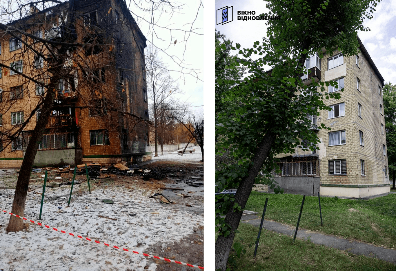 У Святошинському районі Києва мешканці повернулися додому після 8 місяців відбудови зруйнованого будинку