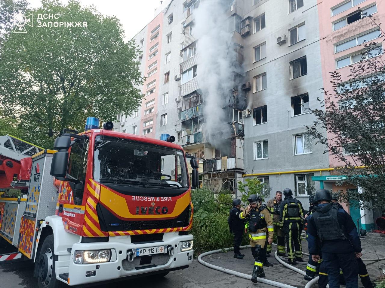 Зросла кількість постраждалих унаслідок ударів росіян по Запоріжжю