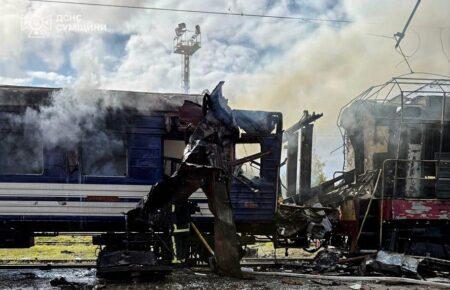 Удар по залізничному вокзалу в Шостці: 7 поранених госпіталізовані, одна людина у важкому стані