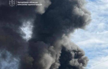 Росіяни атакували територію одного з підприємств Запоріжжя
