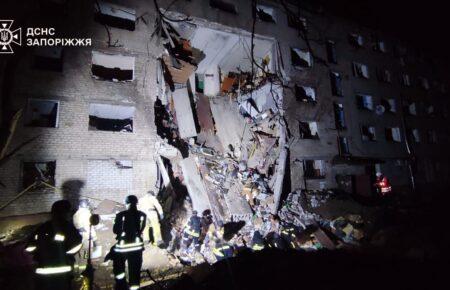 Нічна атака росіян на Запоріжжя: 2 загиблих, щонайменше 15 постраждалих