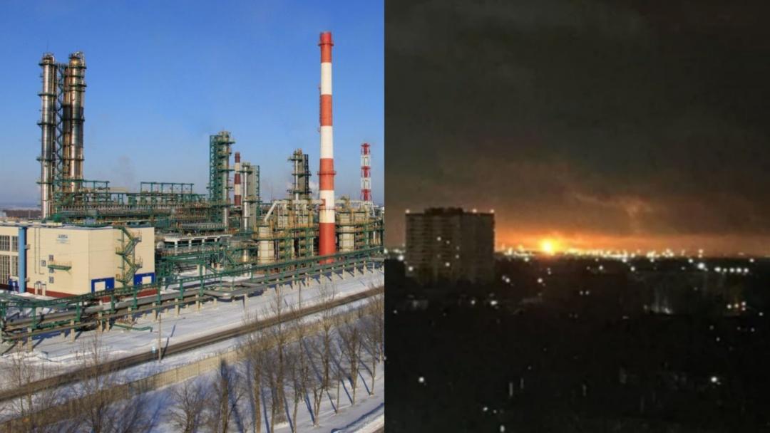 У Росії заявили про атаку дронів на Ярославль, горить один із найбільших НПЗ