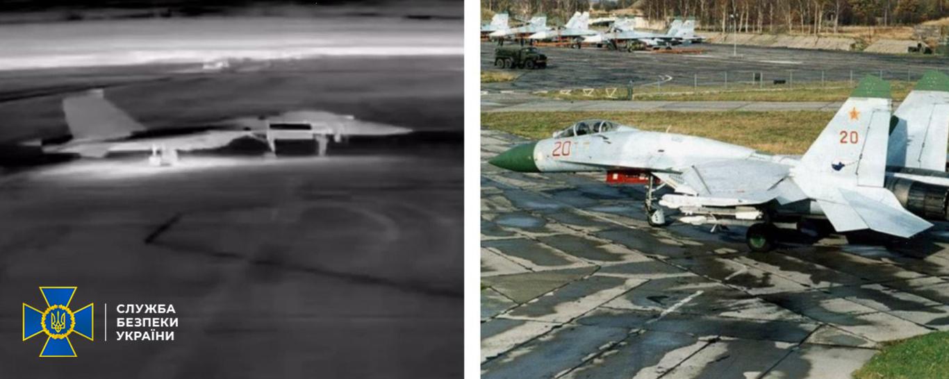 СБУ уразила два російські літаки Су-27 на аеродромі «Бельбек»