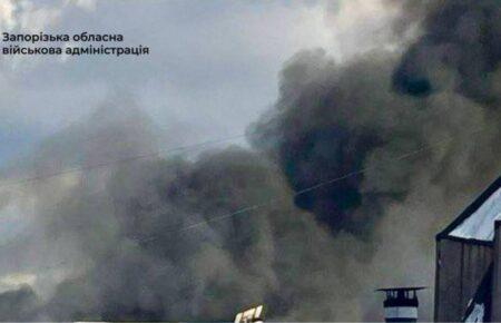 Росіяни атакували обʼєкт промислової інфраструктури у Запоріжжі