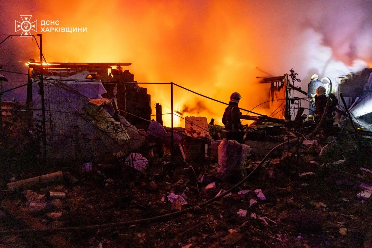 Російські БпЛА атакували житловий сектор на Харківщині: постраждали 4 людей