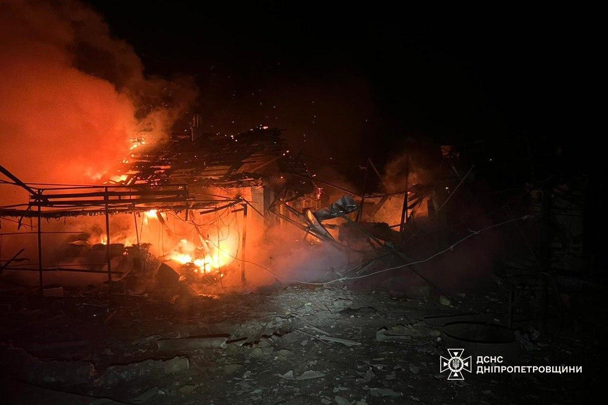 На Дніпропетровщині руйнування в чотирьох районах після російської атаки