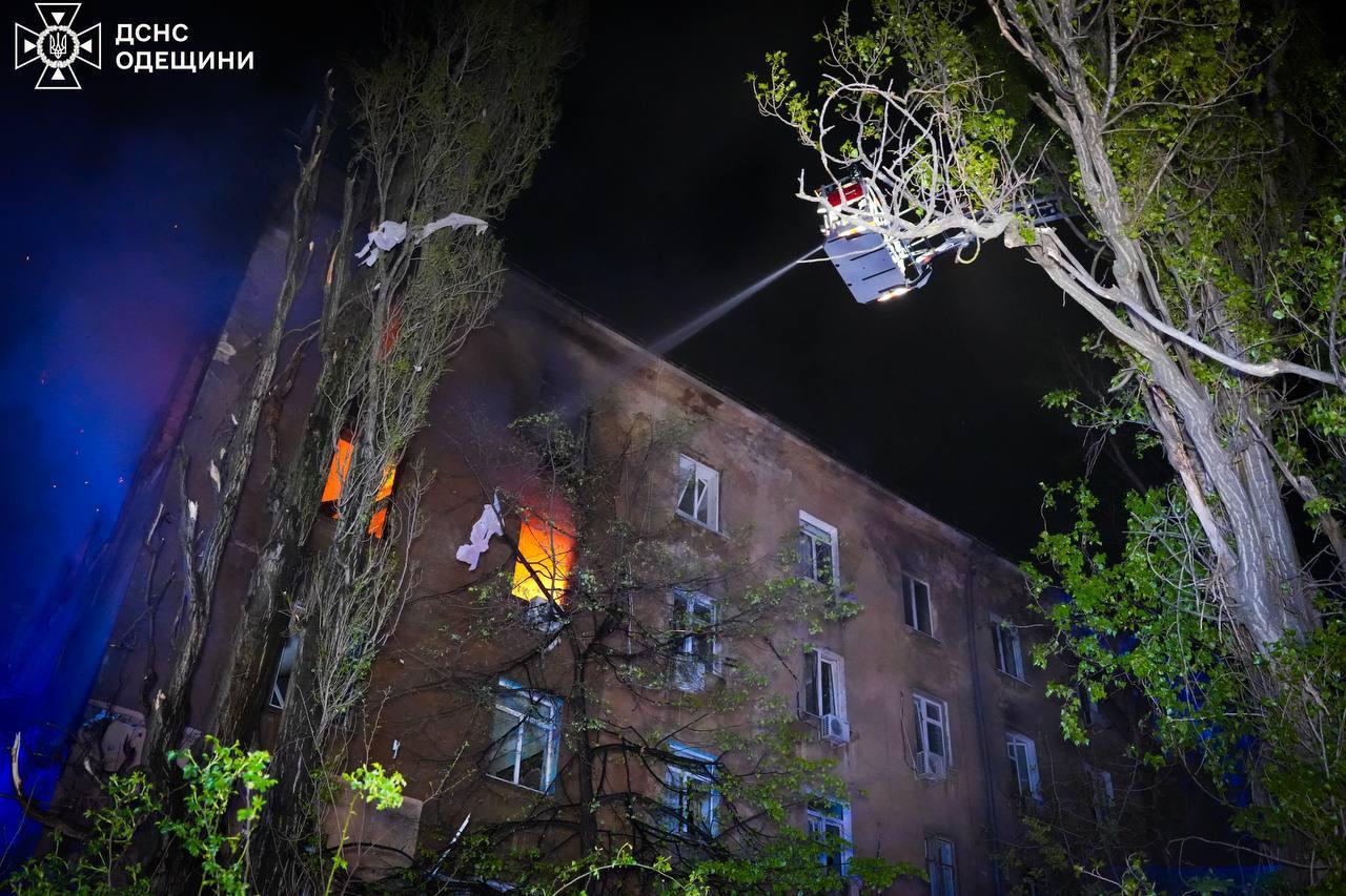«Чергова важка ніч»: речниця ДСНС про наслідки атаки на Одесу