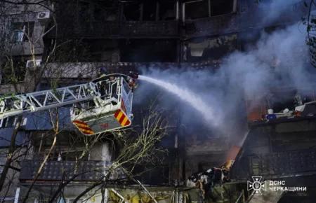 Через атаку російського БпЛА у Черкасах постраждали 11 людей, з них 2 — діти