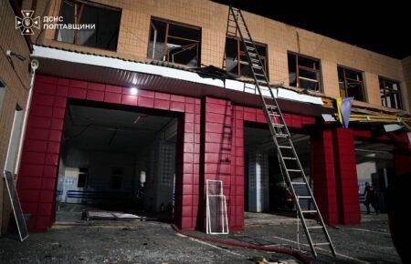 На Полтавщині внаслідок російської атаки пошкоджені пожежно-рятувальний підрозділ та АЗС