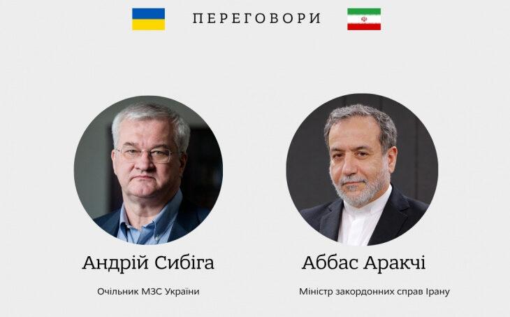 Сибіга провів телефонні переговори з міністром закордонних справ Ірану
