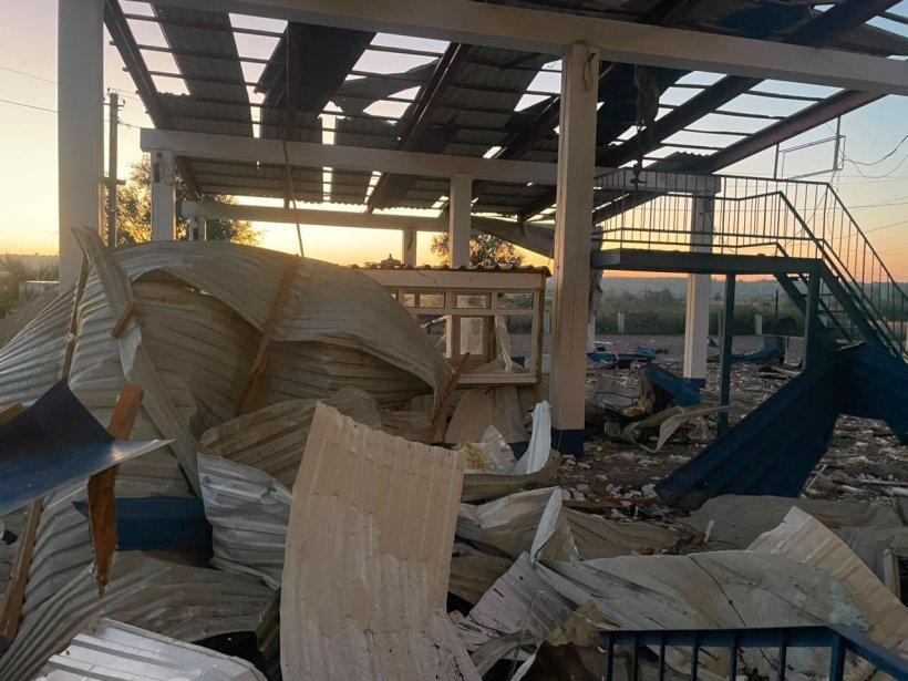 Російський дрон влучив у інфраструктуру пункту пропуску «Табаки» на Одещині
