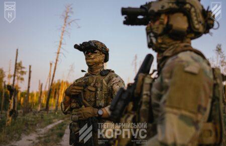 Третій армійський корпус показав удари по цілях РФ на Лиманському напрямку