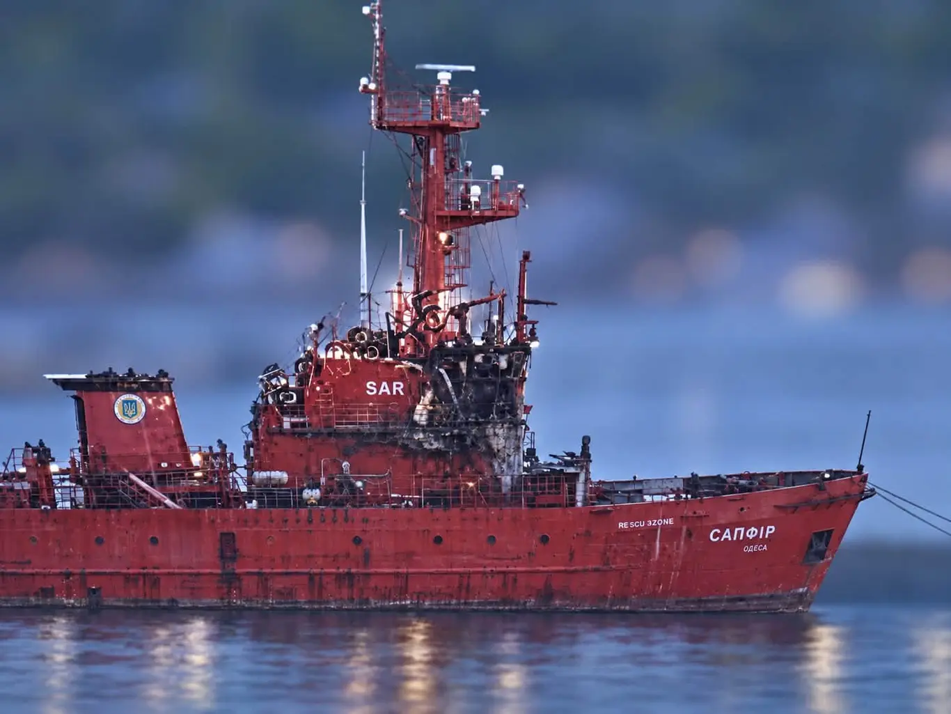 На Одещині через атаку РФ пошкоджений морський пошуково-рятувальний буксир