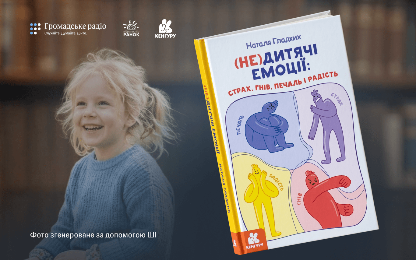 «Життя переповнене емоціями — треба вміти екологічно їх виражати»: про що книга «(Не)дитячі емоції: страх, гнів, печаль і радість» Наталі Гладких