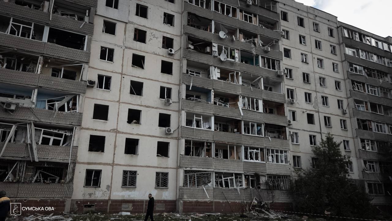 ОВА: 5 КАБів ворог спрямував цього ранку по Сумській громаді, є постраждалі