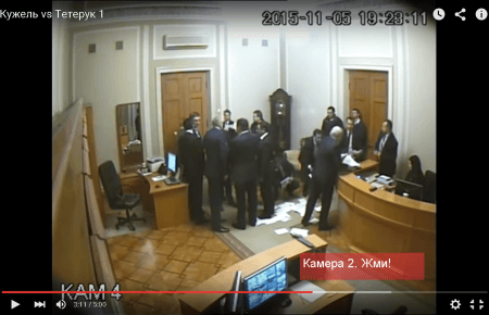 З'явилося відео бійки Тетерук та Кужель з камери ВР