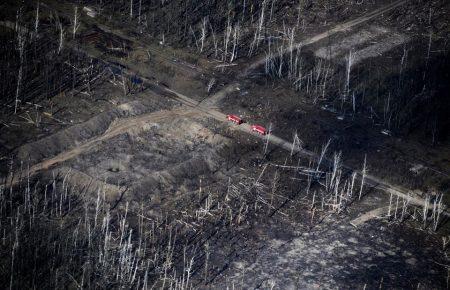 Як виглядає Калинівка з висоти пташиного польоту після детонації боєприпасів та пожежі? (ФОТО)