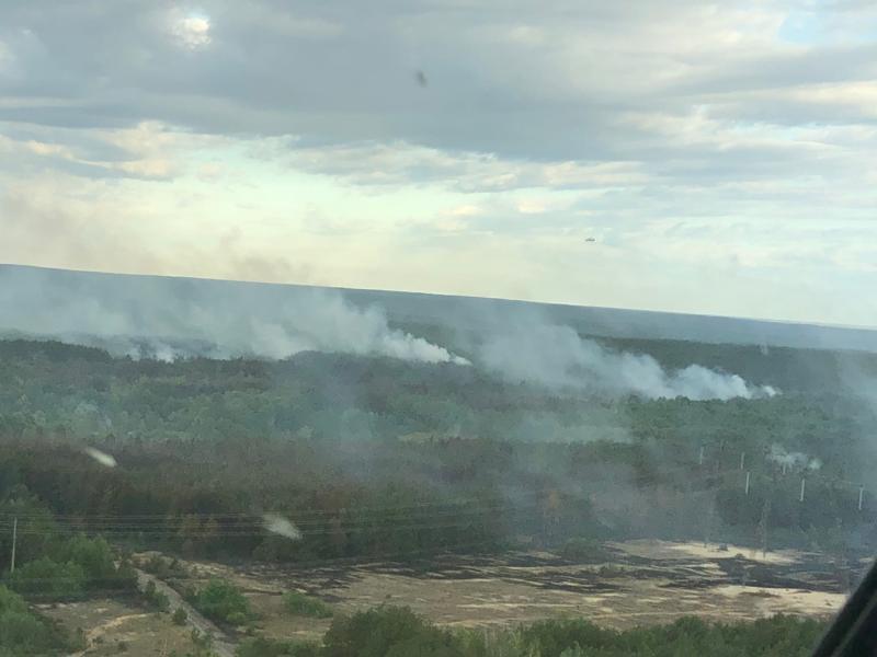 Поліція розслідує причини пожежі у Чорнобильській зоні