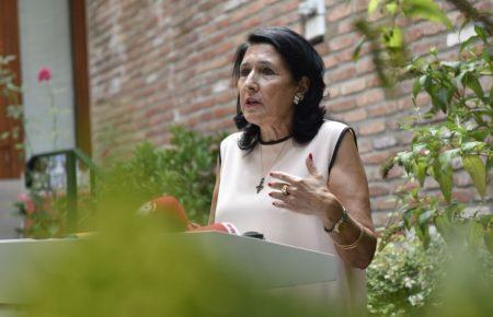 Нова президентка Грузії заявила про неможливість співпраці з Росією через її агресію проти України