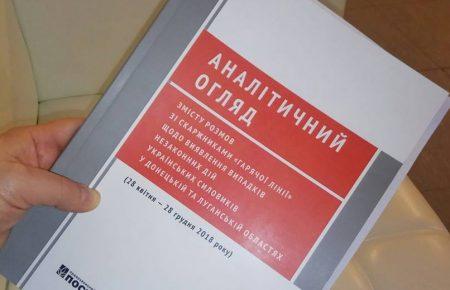Незаконні дії силовиків на сході України: правозахисники презентували аналітичний огляд
