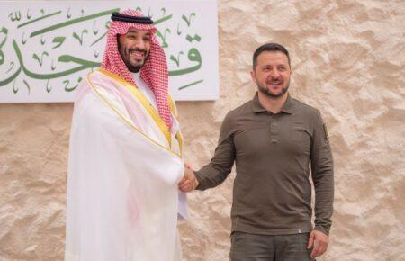 (Доповнено) Зеленський у Саудівській Аравії зустрівся з принцем Мухаммадом бін Салманом аль-Саудом