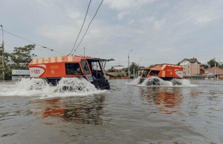 Рівень води у Херсоні знизився більш як на метр