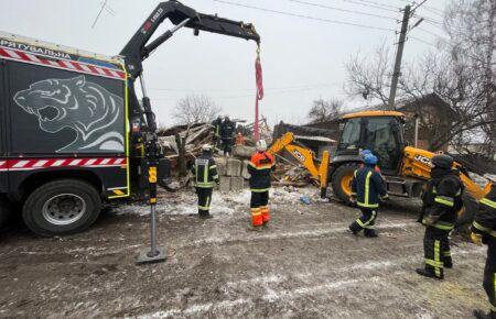 Search operations have been completed at the site of the Russian strike in Zmiyiv, with the body of the deceased retrieved from the rubble