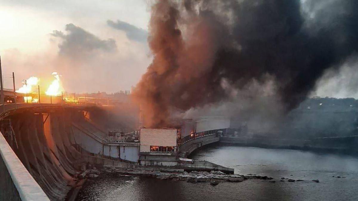 У ДніпроГЕС поцілили 8 ракет російських окупантів