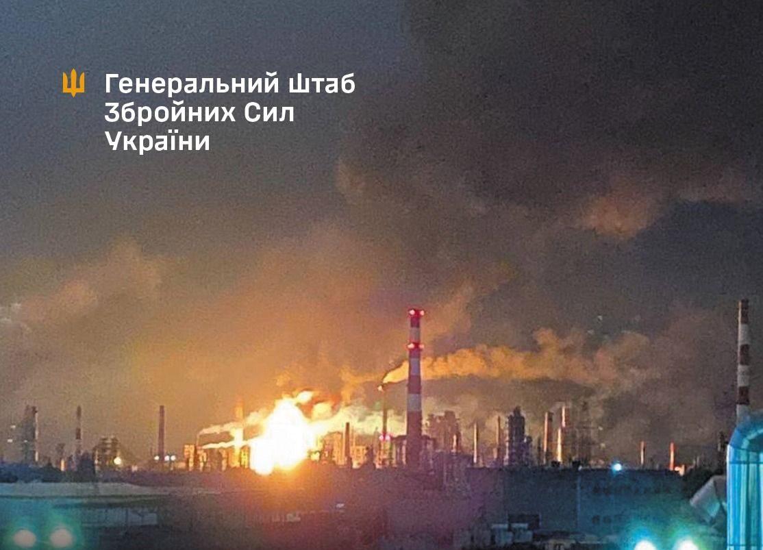 Генштаб підтвердив ураження Рязанського НПЗ та інших об'єктів російських окупантів