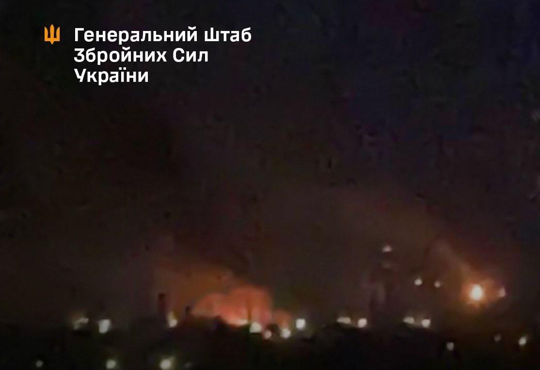 Генштаб підтвердив ураження Рязанського НПЗ та інших обʼєктів російських окупантів