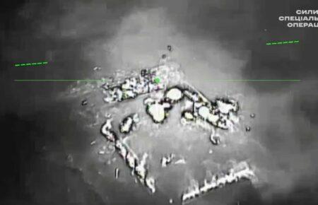 ССО показали відео, як висадили в повітря склад з «Шахедами» у Донецьку