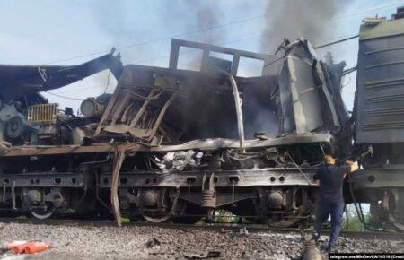 Російський дрон влучив у локомотив вантажного поїзда на Дніпропетровщині