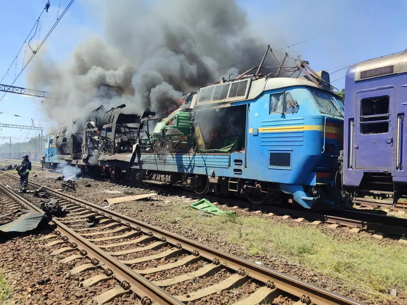 Російські війська завдали подвійного удару по пасажирському поїзду на Запоріжжі