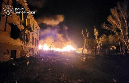 На Запоріжжя вночі одночасно летіли 10 балістичних ракет, 4 КАБи і дрони