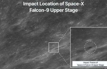 Південнокорейський апарат Danuri сфотографував на Місяці кратер від ракети SpaceX