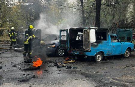 Російський дрон ударив по багатоповерхівці у Кременчуці
